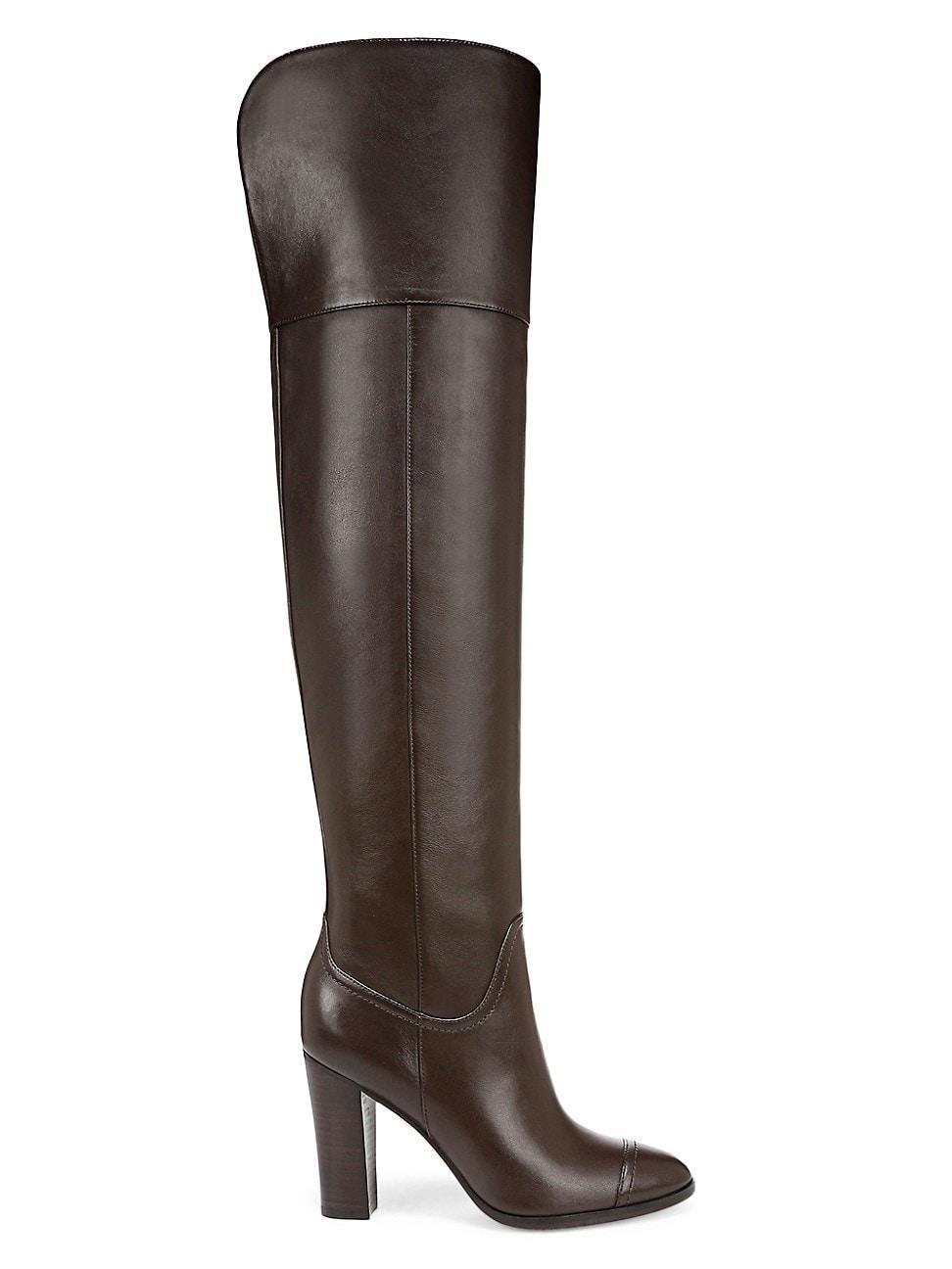 Womens Conrad Leather Over-The-Knee Boots Product Image