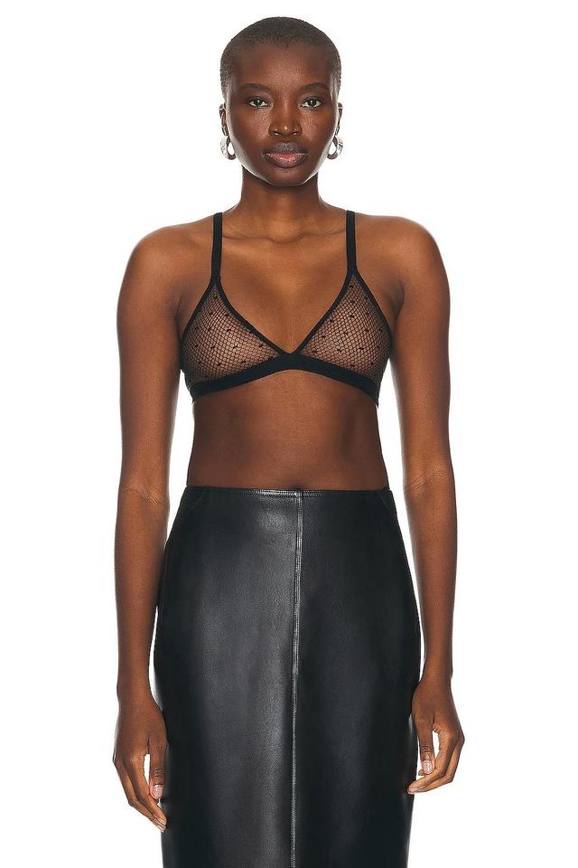 ALAA Sheer Bra in Black Product Image