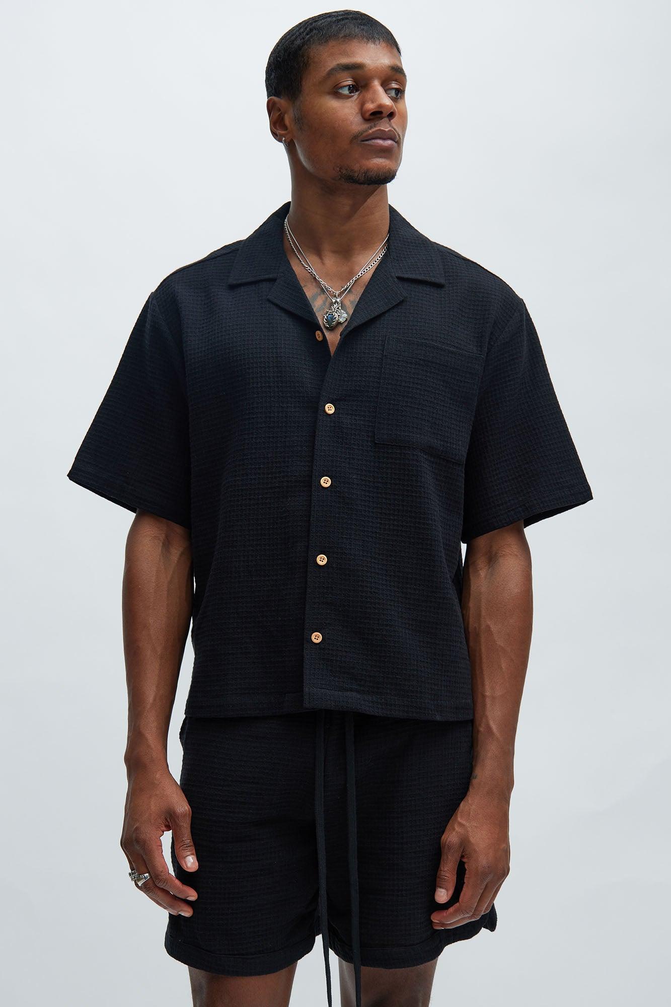 Belgian Textured Shirt - Black product image