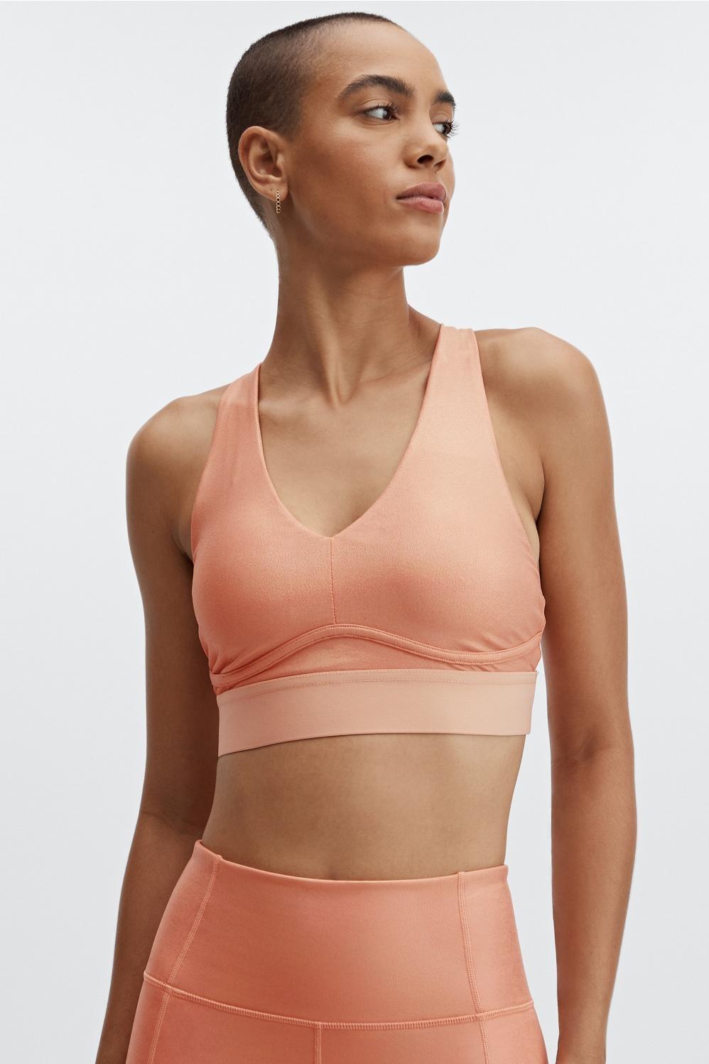 Fabletics All Day Every Day Bra Womens orange Size XXS Product Image