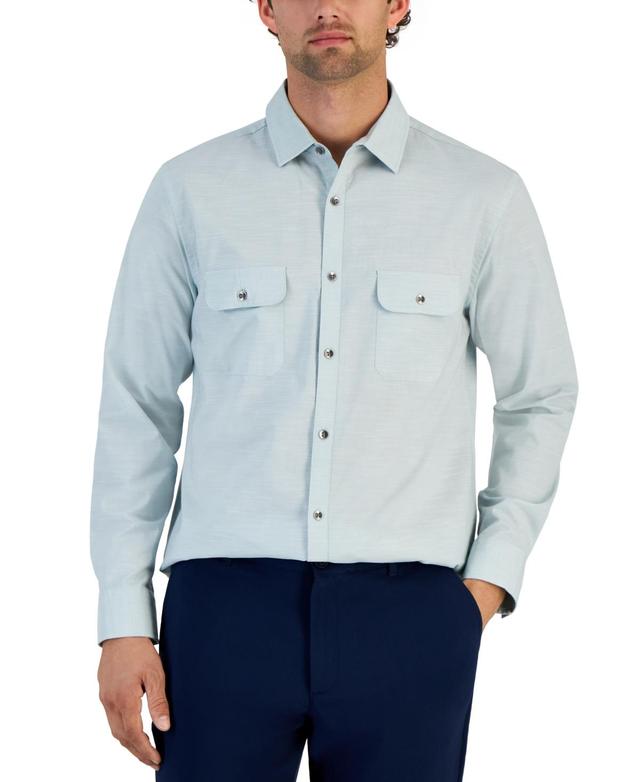 Alfani Mens Regular-Fit Solid Shirt, Created for Macys Product Image