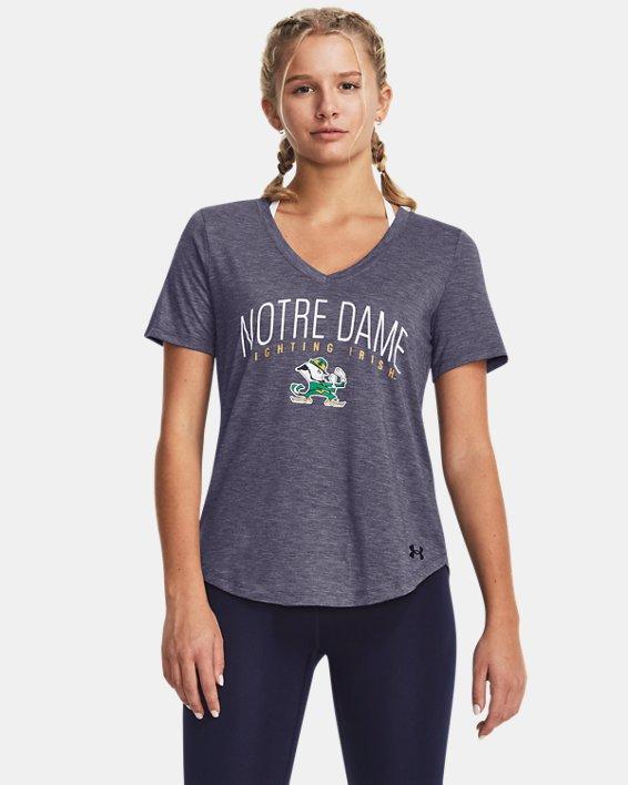 Womens UA Breezy Jersey Collegiate V-Neck T-Shirt Product Image