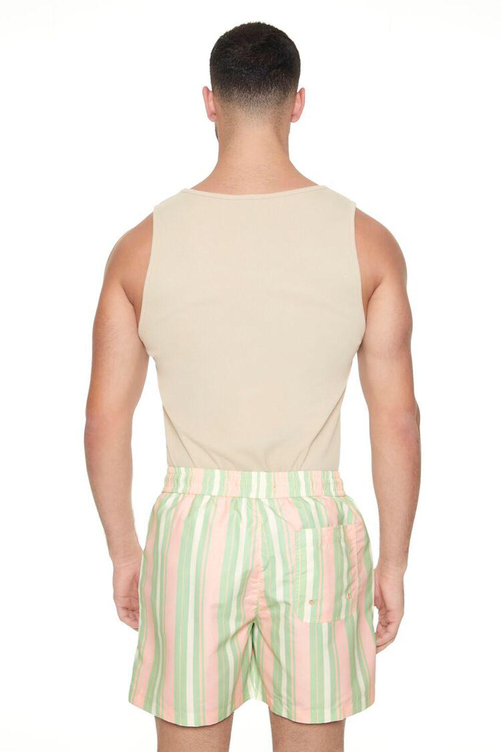 Striped Drawstring Swim Trunks | Forever 21 Product Image