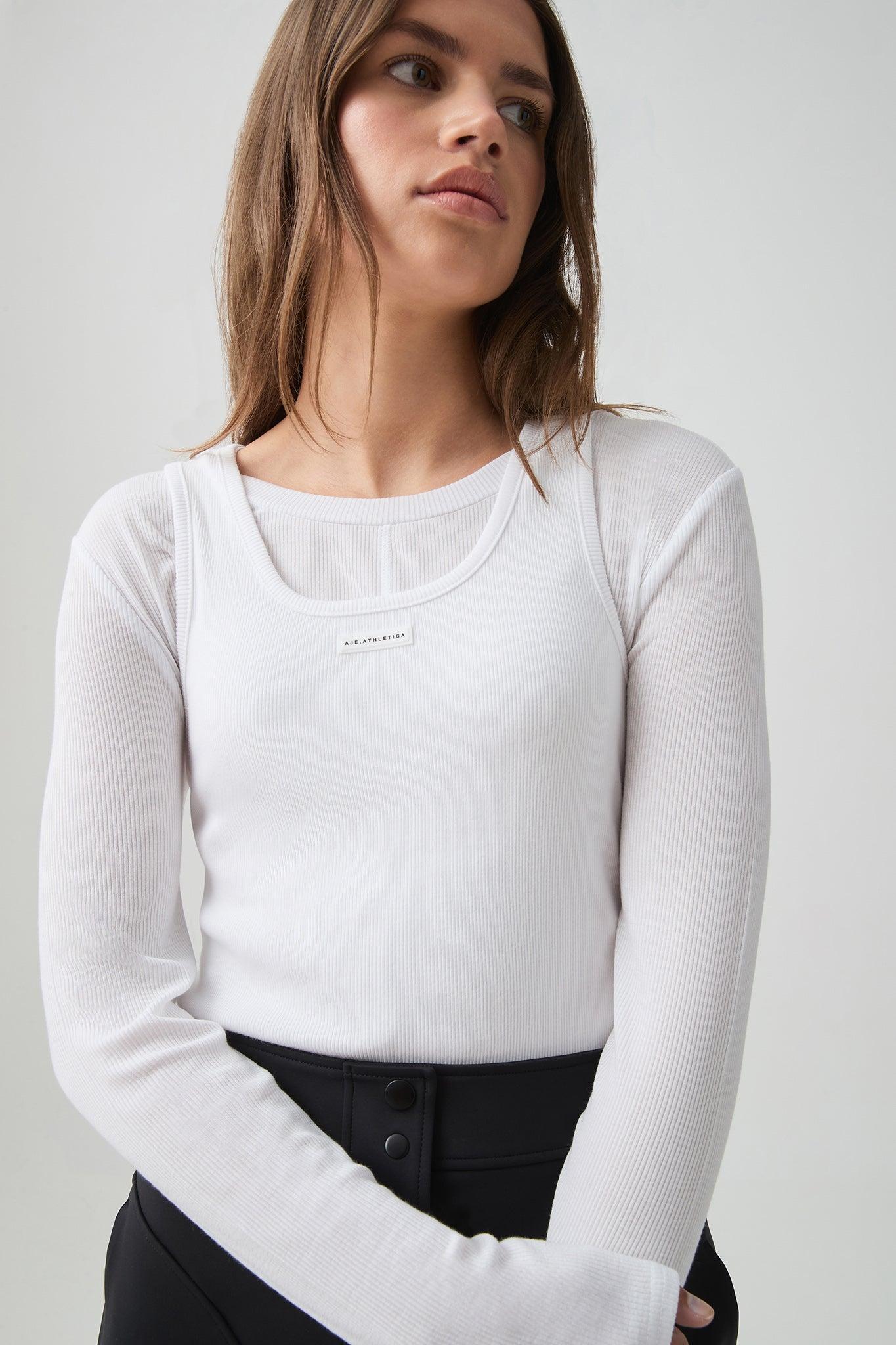 Sheer Rib Long Sleeve Tee 127 Product Image