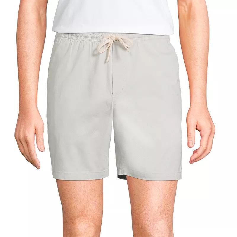 Big & Tall Lands End Comfort-First Knockabout Pull On Deck Shorts, Mens Soft Pink Product Image