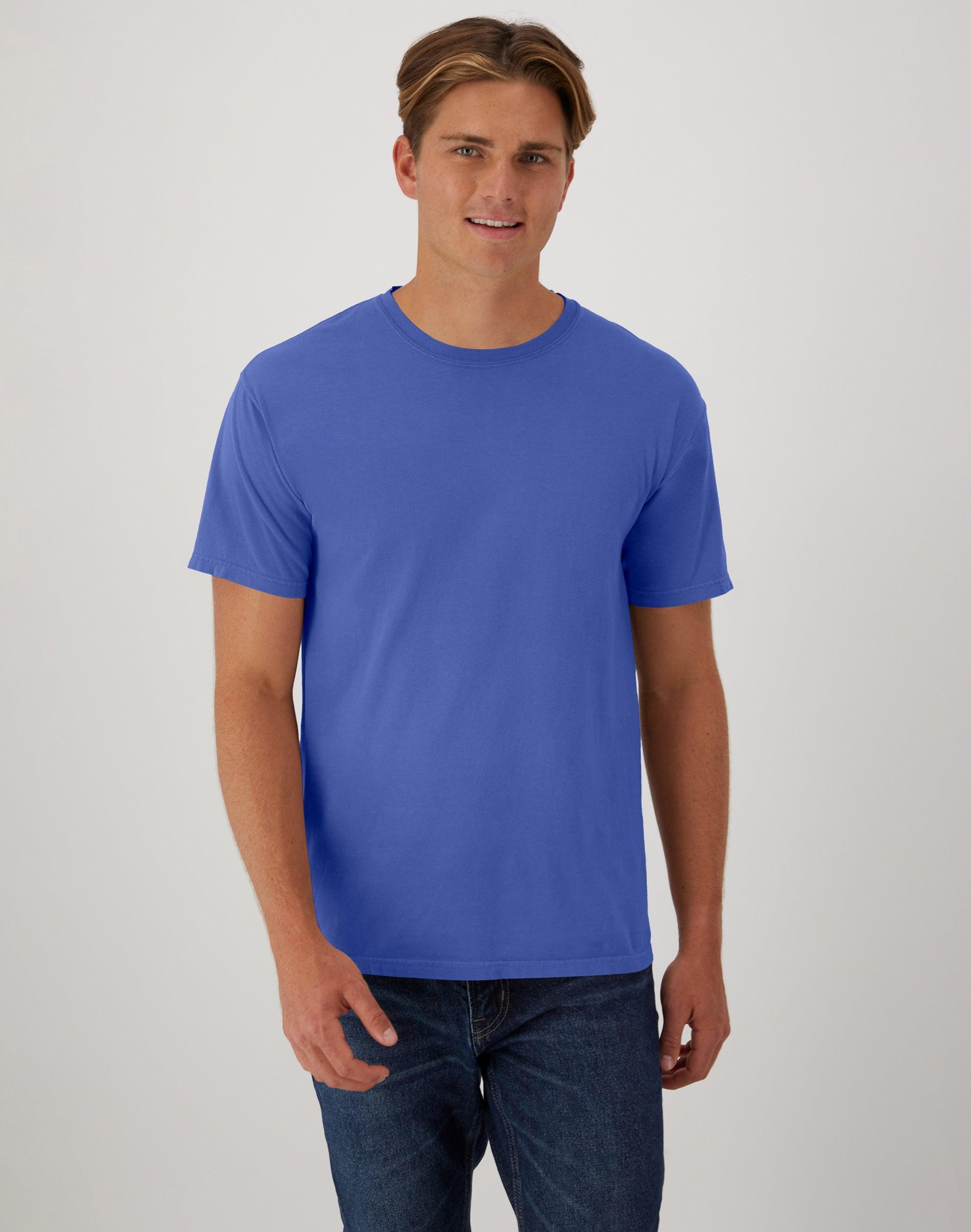 Hanes Mens Garment Dyed Cotton T-Shirt Spanish Moss 2XL Product Image