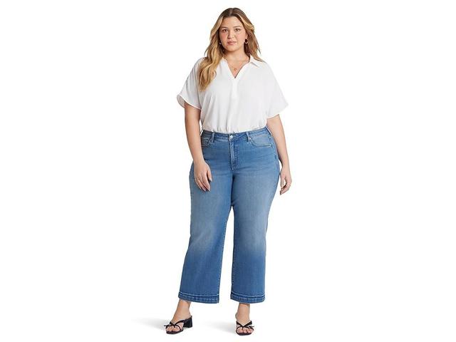 NYDJ Plus Size Teresa Wide Leg Ankle in Riviera Sky (Riviera Sky) Women's Jeans Product Image