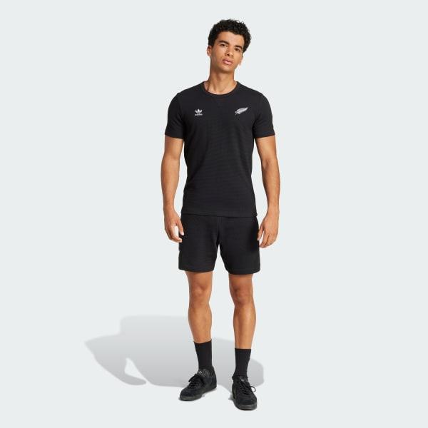 adidas All Blacks Essentials Waffle Shorts All Black XL Mens Product Image