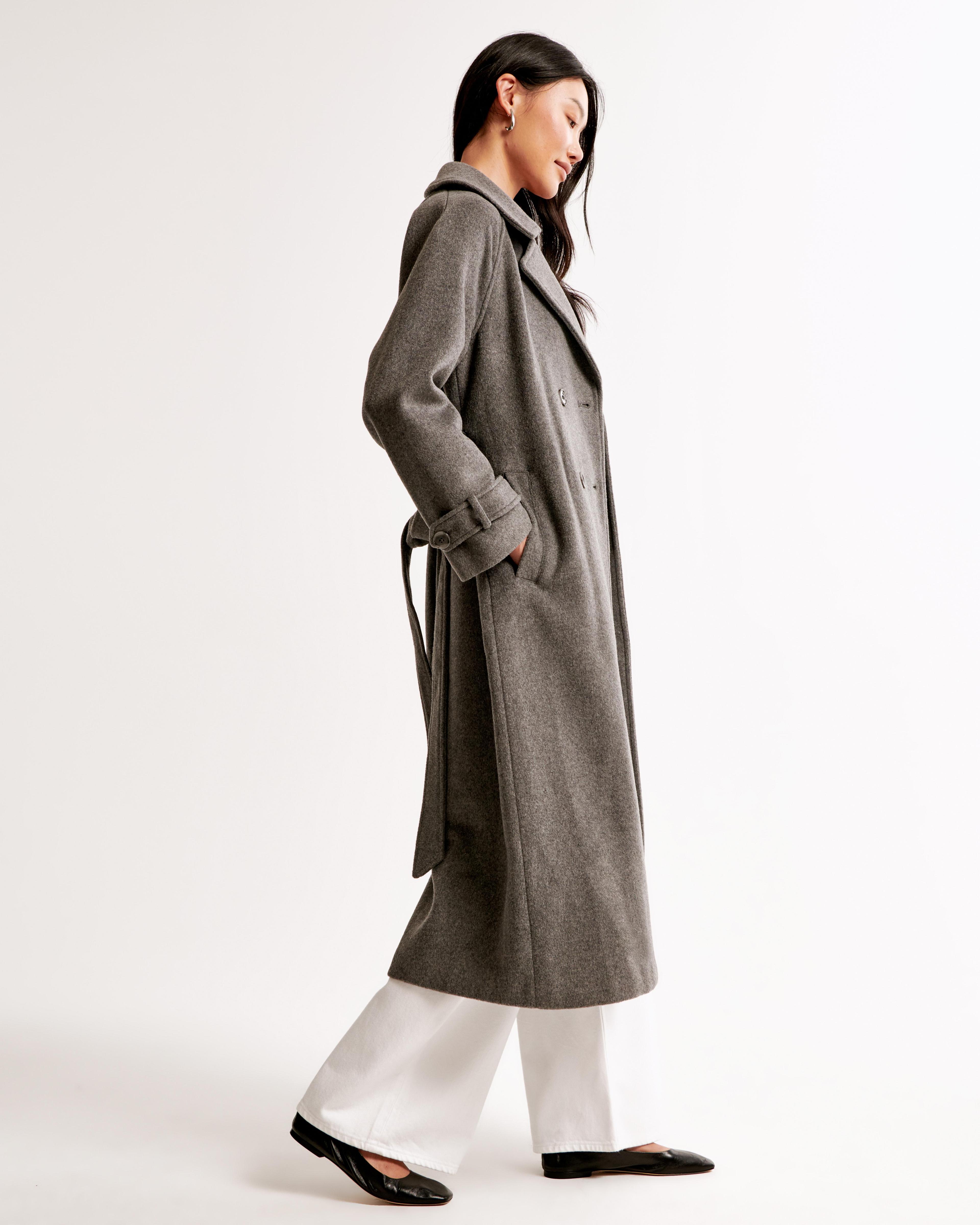 Wool-Blend Trench Coat Product Image