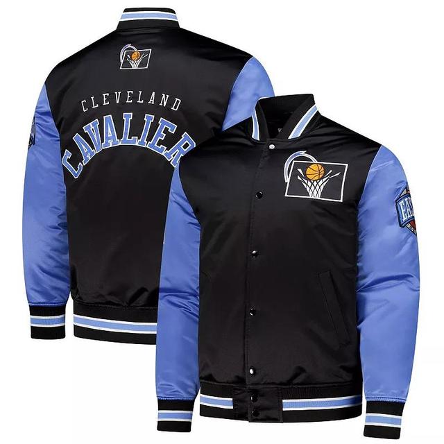 Mens Mitchell & Ness Cleveland Cavaliers Hardwood Classic Primetime Full-Snap Satin Jacket Product Image