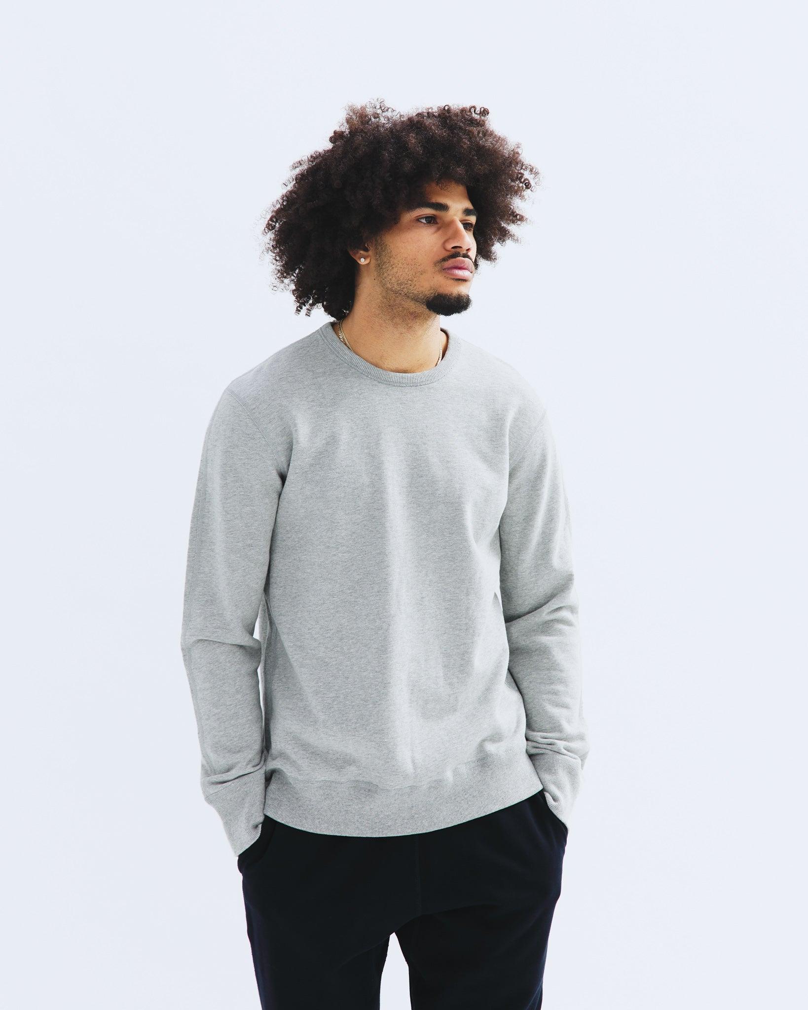 Lightweight Terry Slim Crewneck Male Product Image