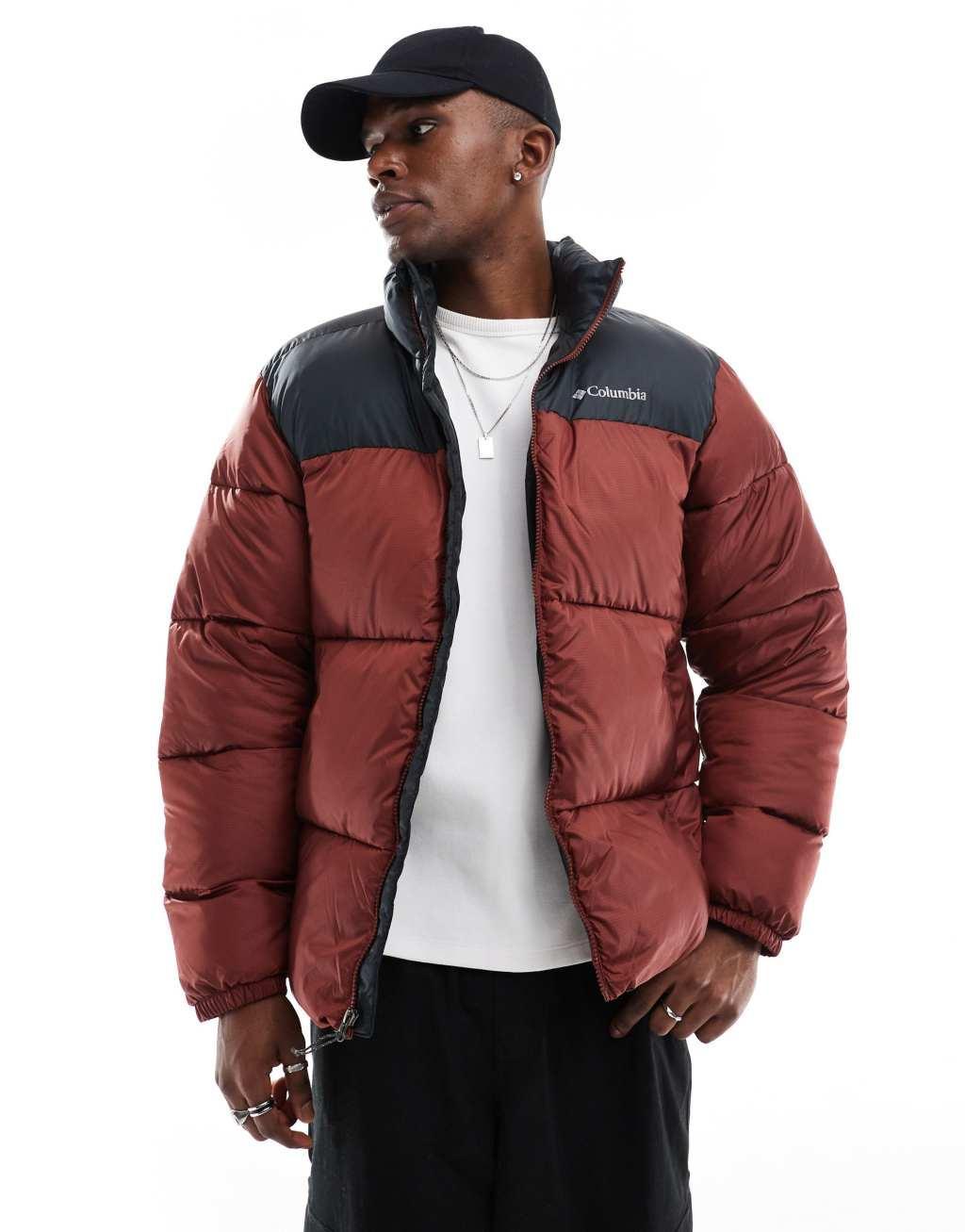 Columbia Puffect III jacket in burgundy Product Image