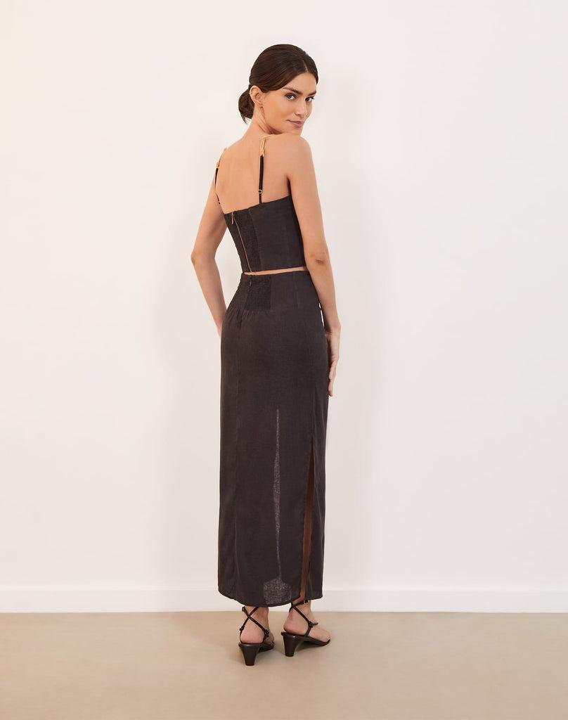 Clara Long Skirt - Black Product Image