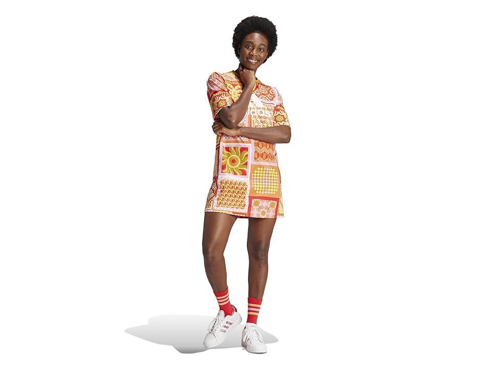 adidas Farm Dress (Victory Gold/Semi Pink) Women's Clothing Product Image