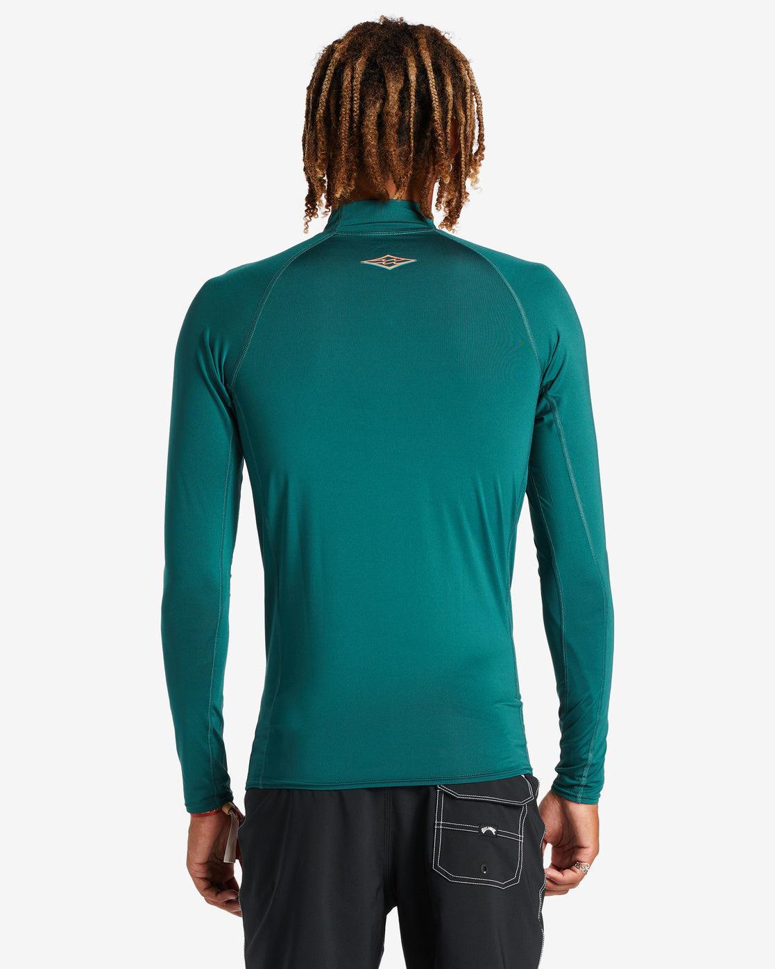 Arch Diamond Long Sleeve Upf 50 Rashguard - Dark Teal Male Product Image