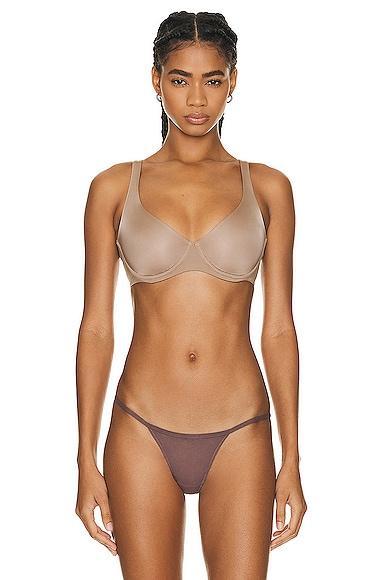 CUUP Micro Scoop Bra in Tan Product Image