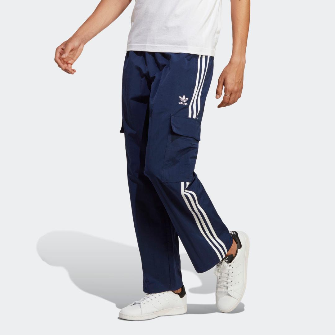 adidas Originals Mens 3 Stripe Cargo Pants - Wonder Beige/Black Product Image