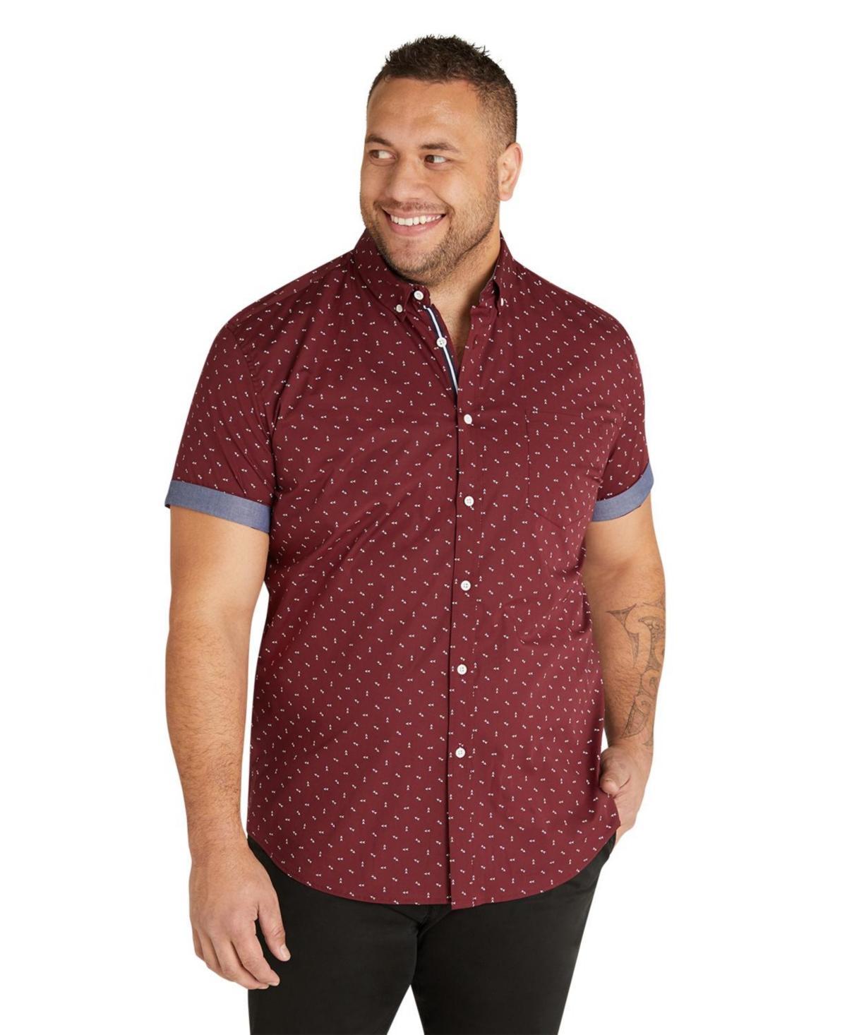 Johnny Bigg Benson Arrow Print Stretch Short Sleeve Button-Down Shirt Product Image