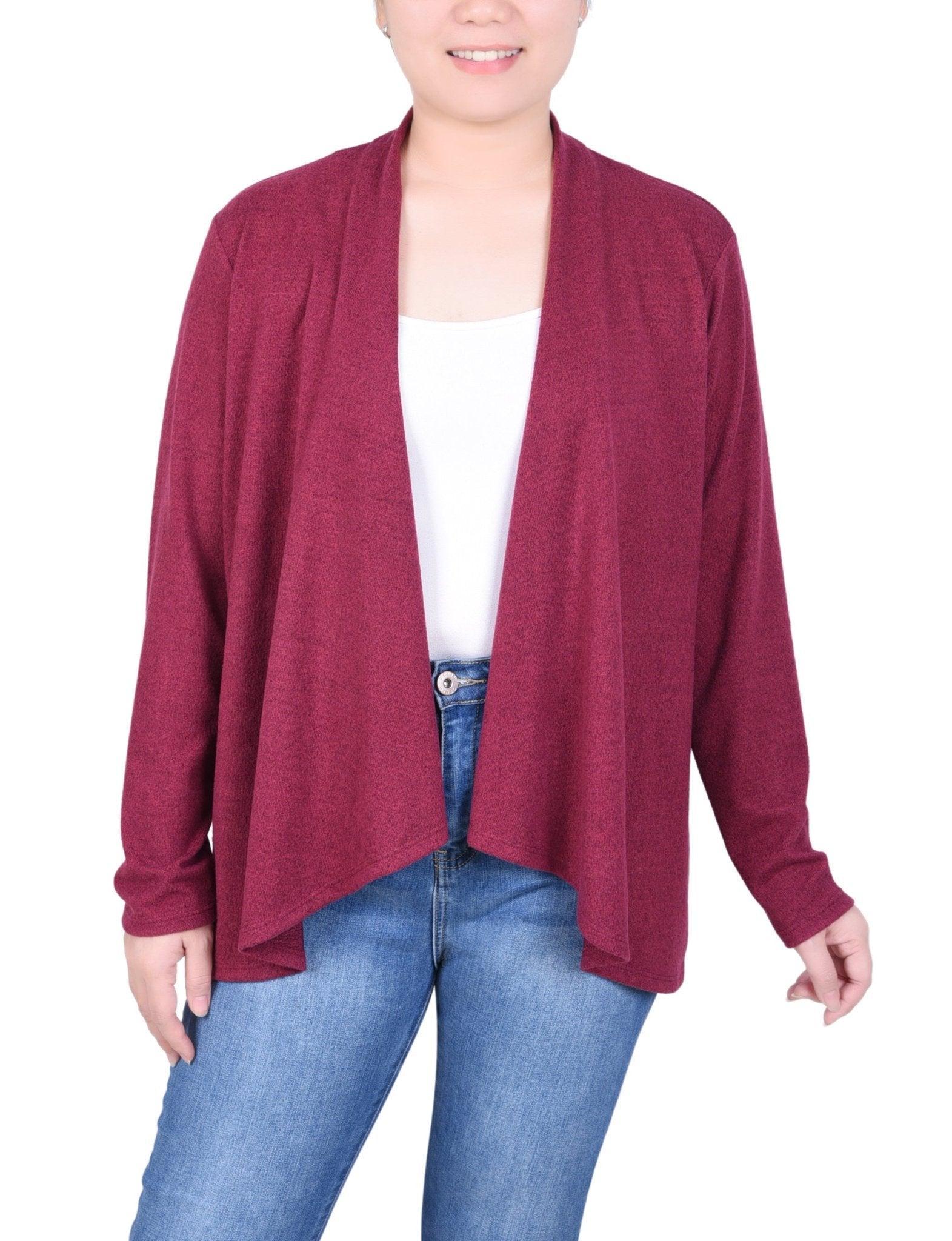 Long Sleeve Swing Cardigan - Petite product image