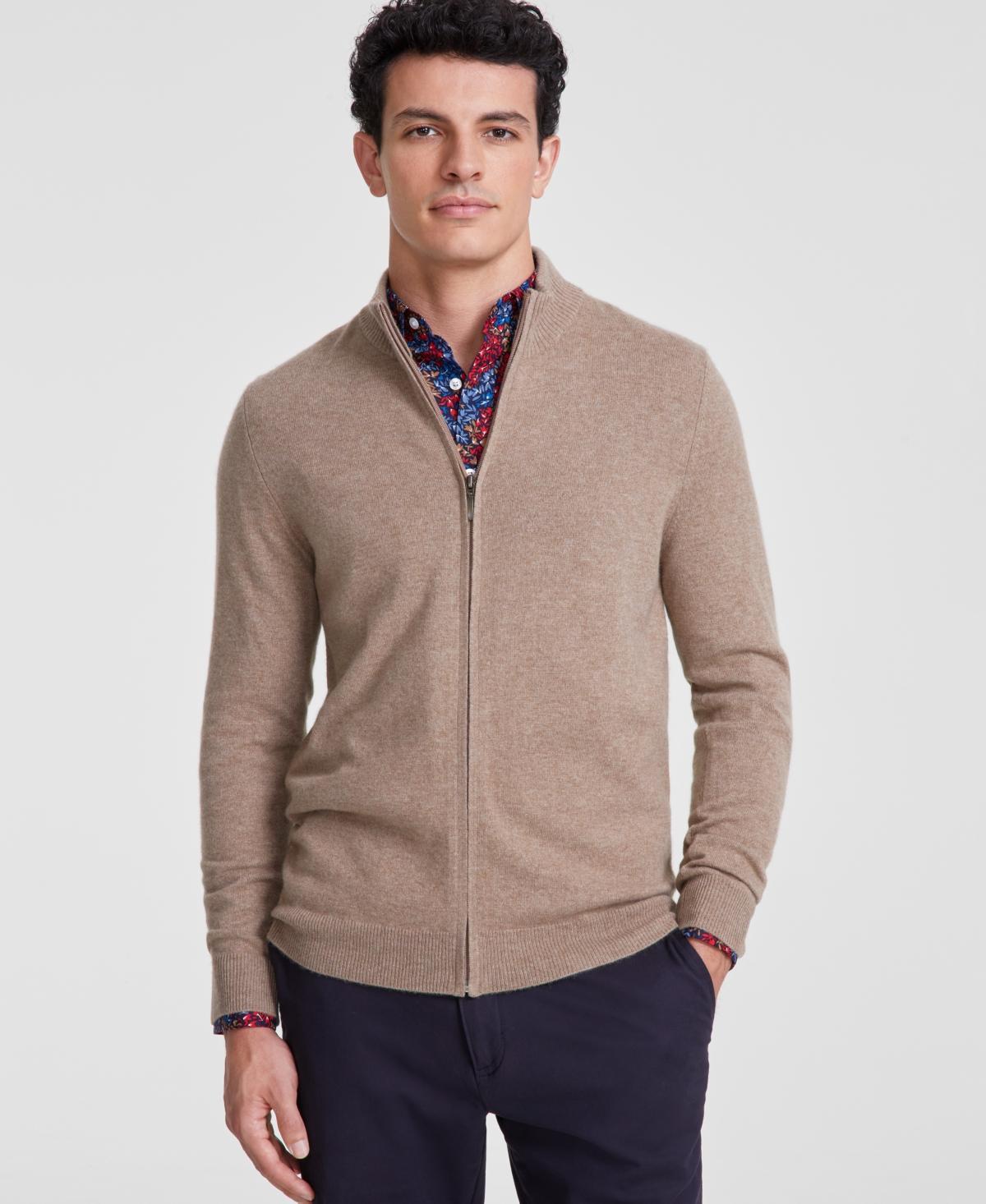 Club Room Mens Full-Zip Cashmere Sweater, Created for Macys Product Image