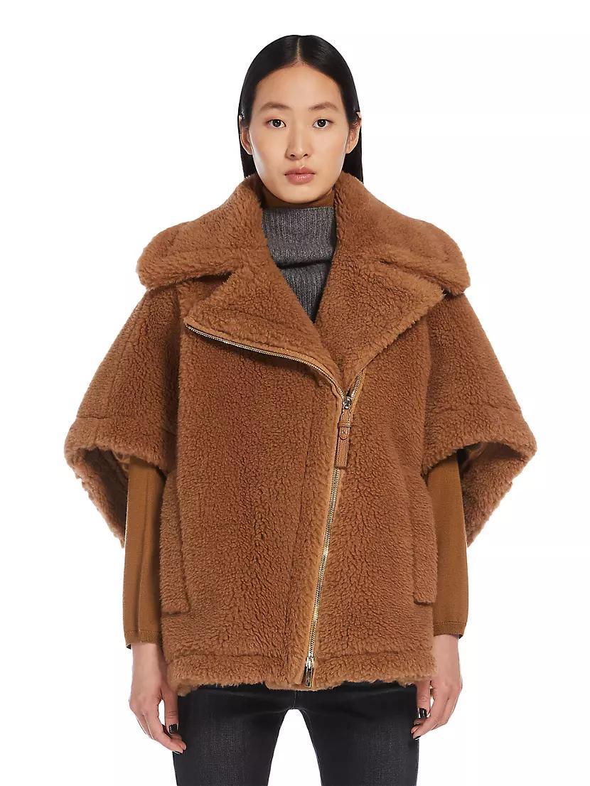 Newmanto Camel Wool Sherpa Jacket Product Image