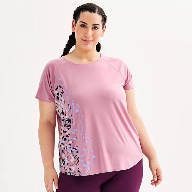 Plus Size Tek Gear Core Raglan Tee, Womens Product Image