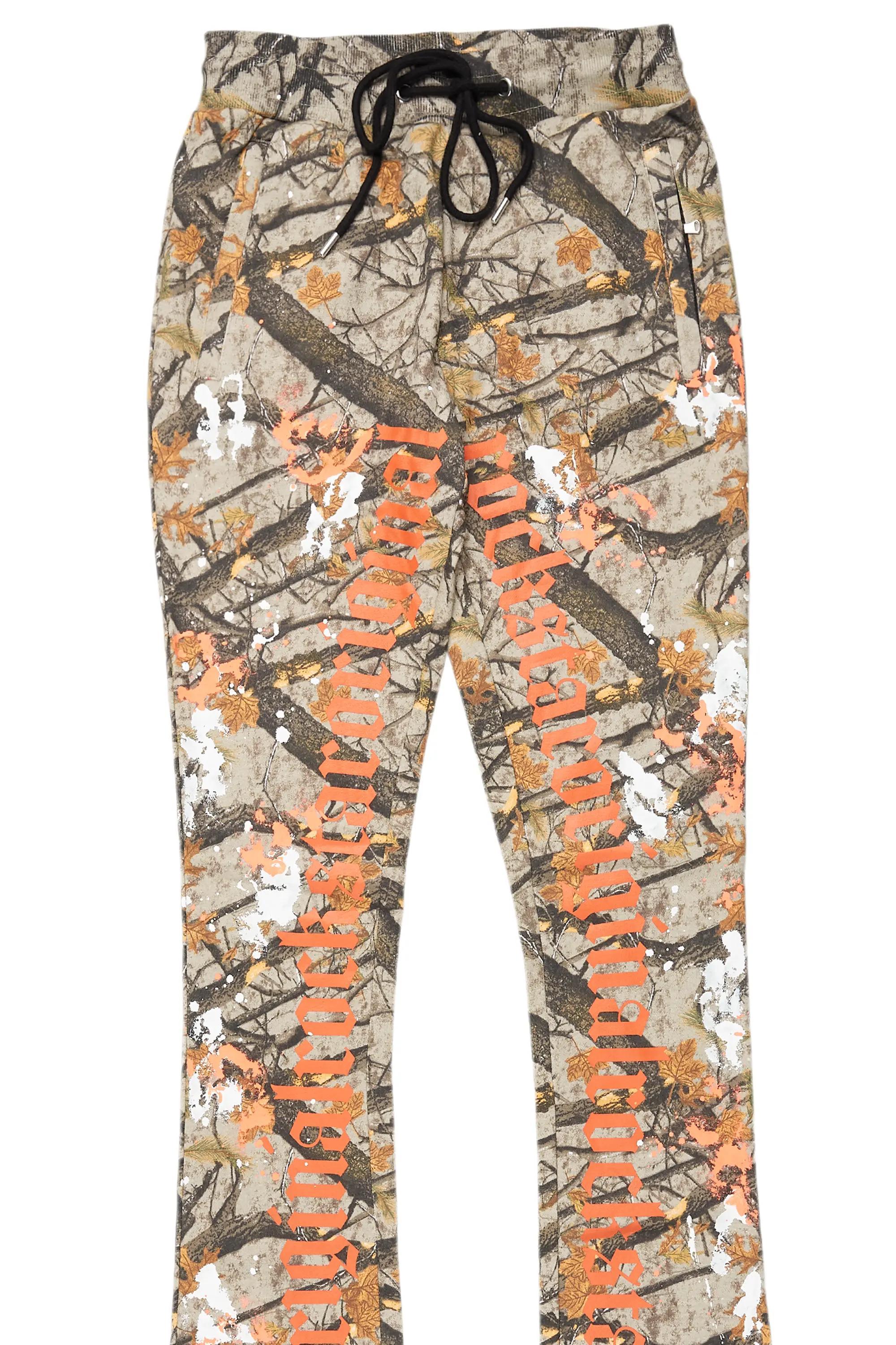 Adwin Painter Tree Camo Super Stacked Flare Pants Male Product Image