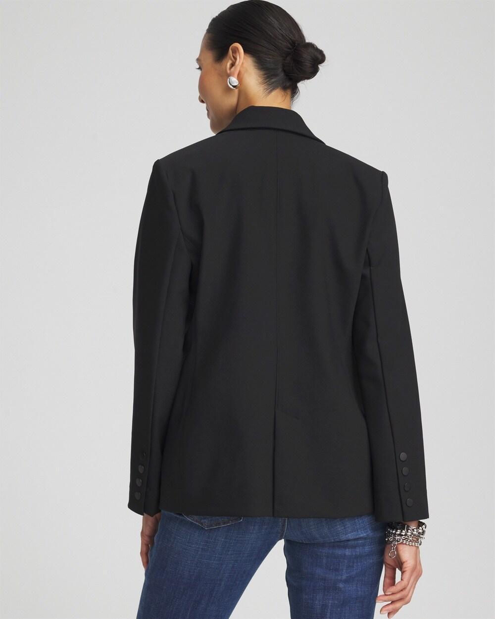 Zip Pocket Stretch Blazer Product Image