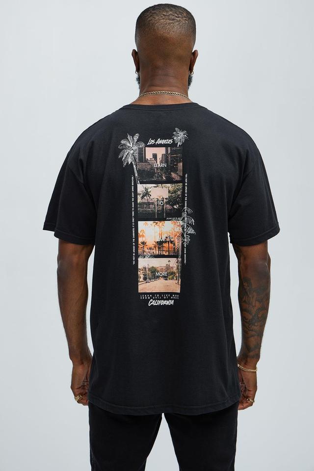 LA Learn To Live More Short Sleeve Tee - Black Product Image