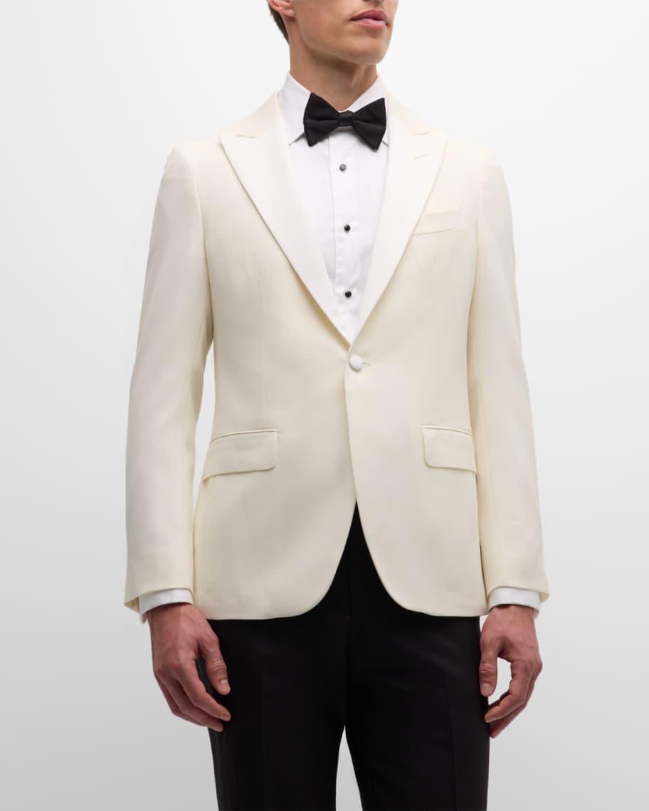 Mens Solid Wool Dinner Jacket Product Image