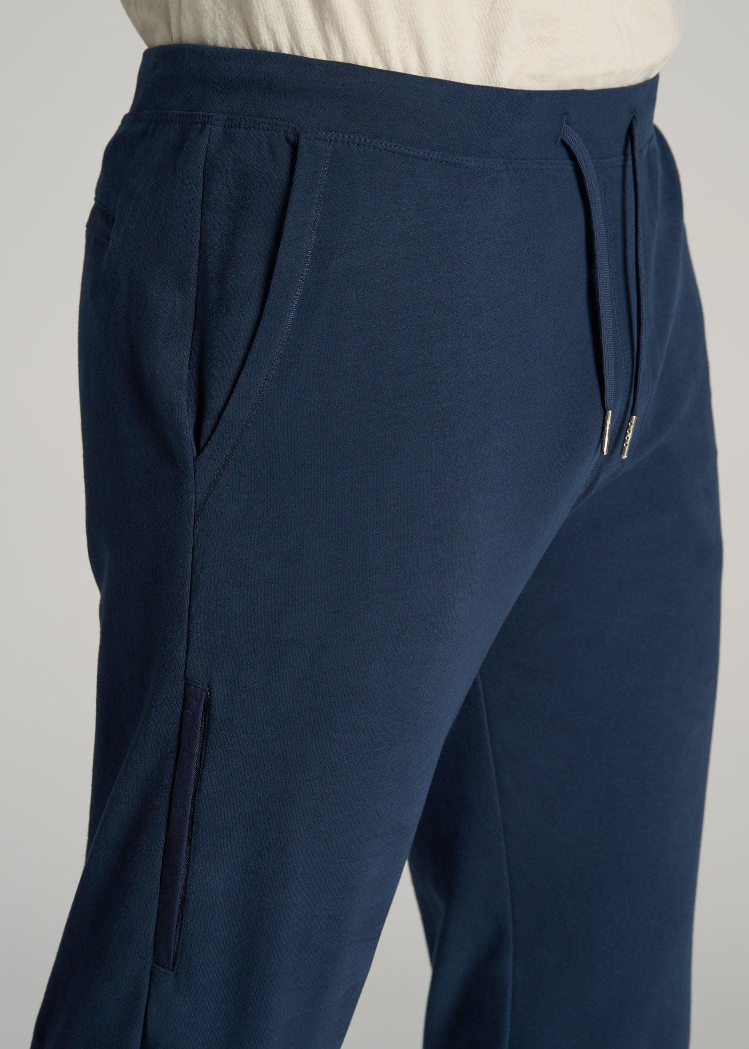 Microsanded French Terry Sweatpants for Tall Men in Army Brush Male Product Image