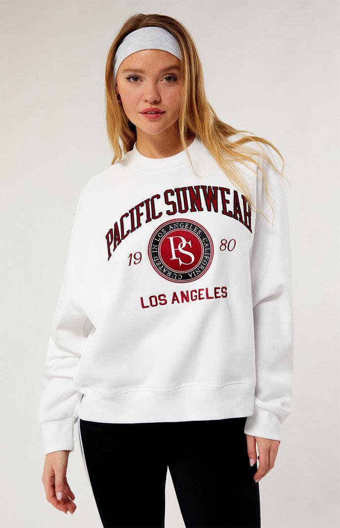 Women's Pacific Sunwear Curated Crew Neck Sweatshirt Product Image