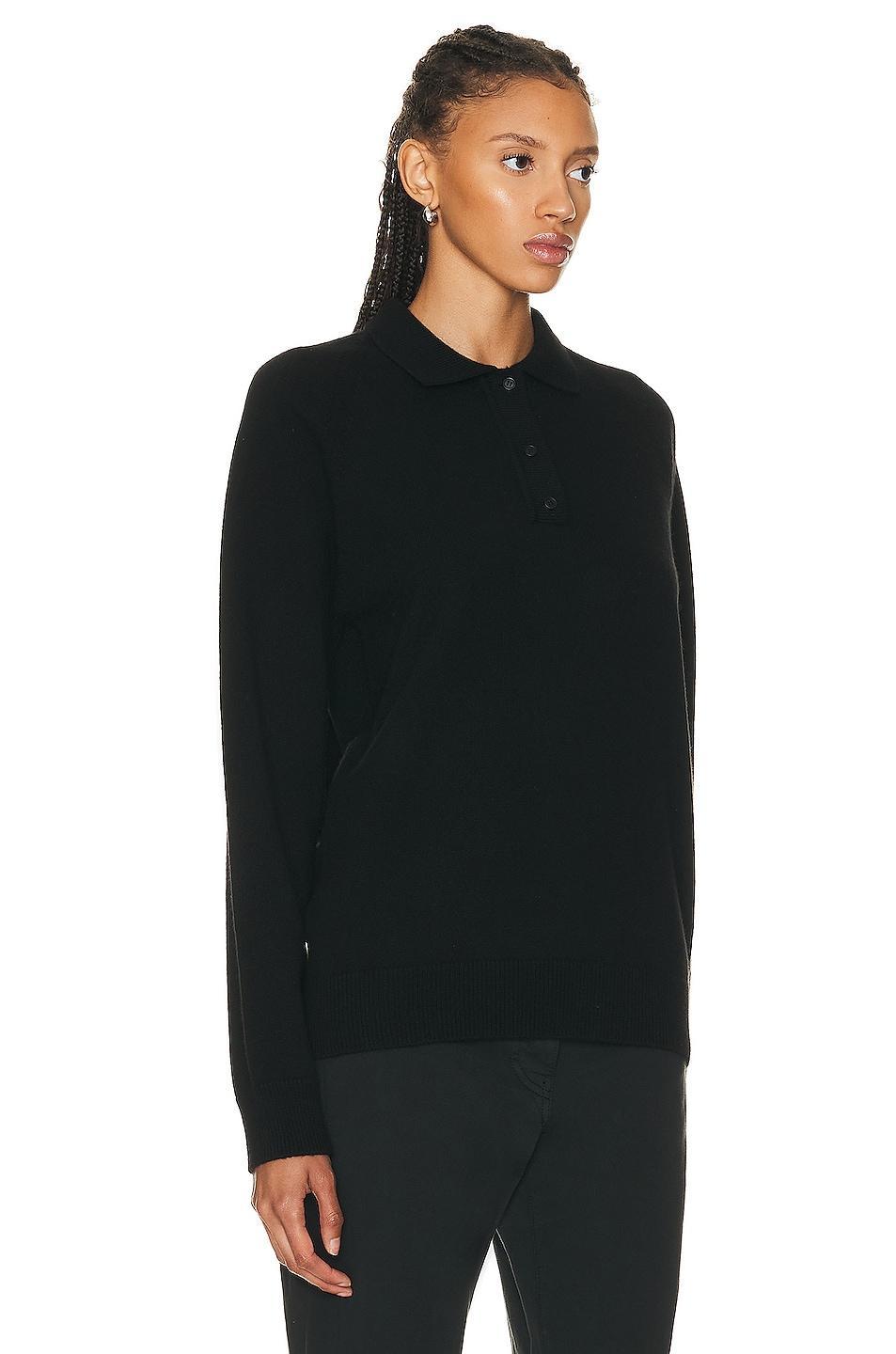 The Row Eli Top in Black - Black. Size L (also in ). Product Image