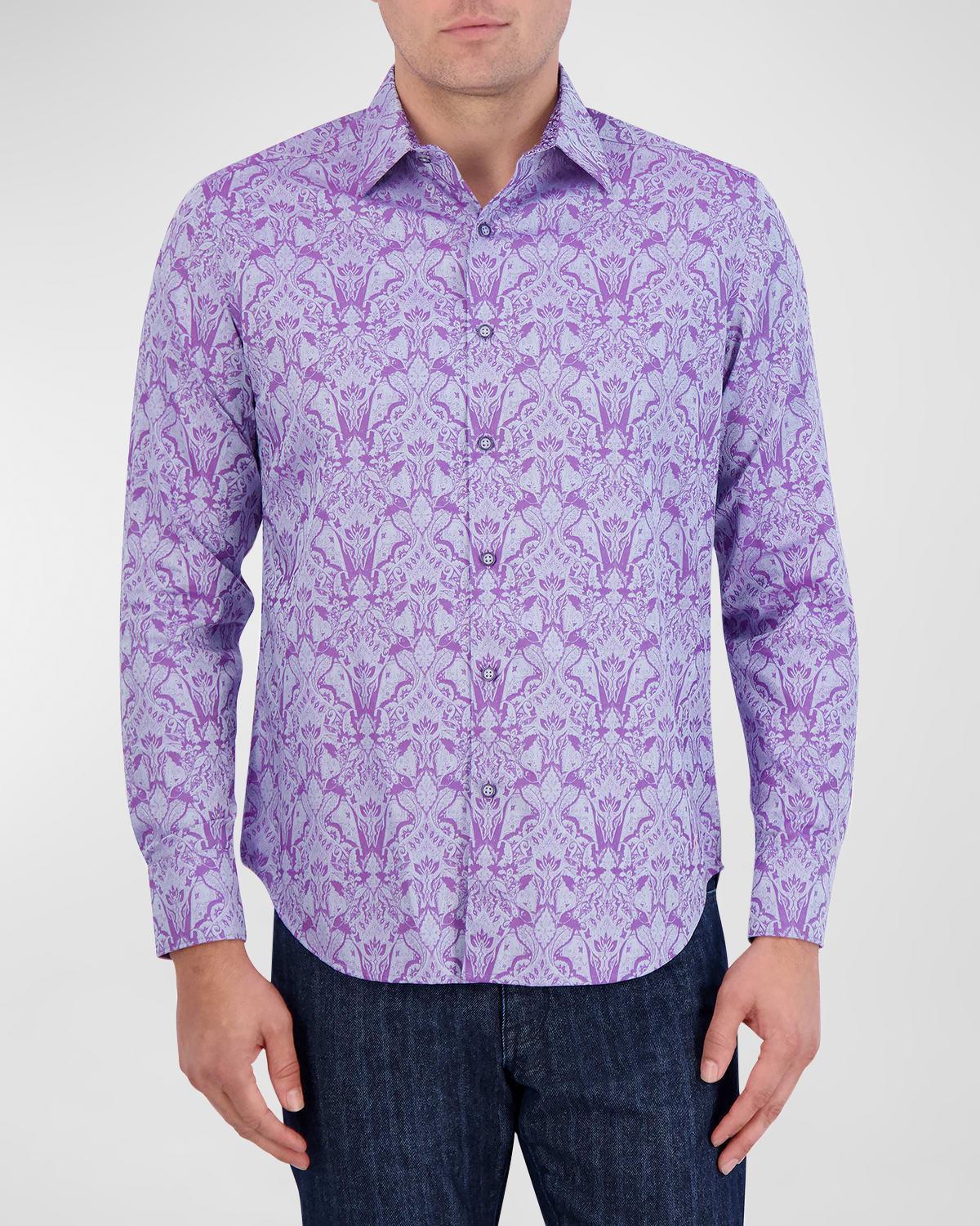 Mens Highland Abstract Button-Front Shirt Product Image