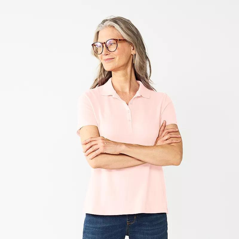 Womens Croft & Barrow Essential Polo Product Image