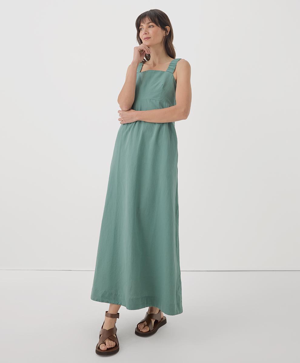 Womens Canopy Linen Blend Tank Dress 3XL Product Image