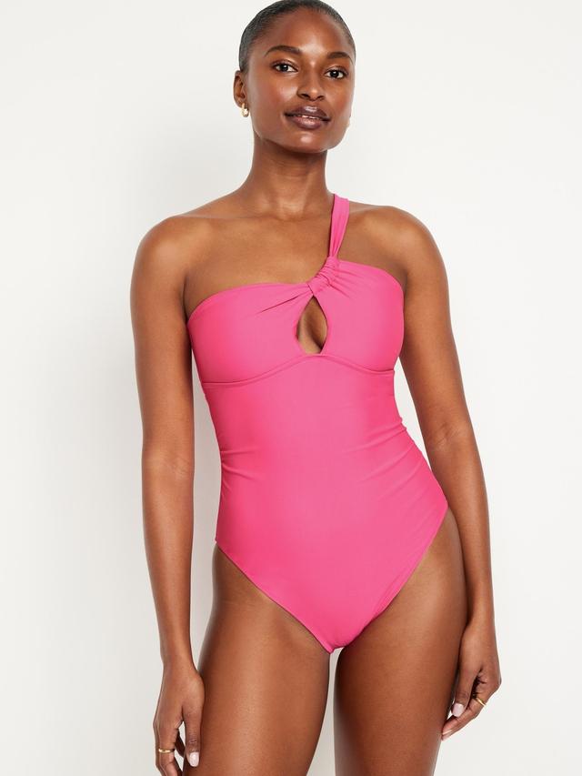 One-Shoulder Cutout Swimsuit Product Image