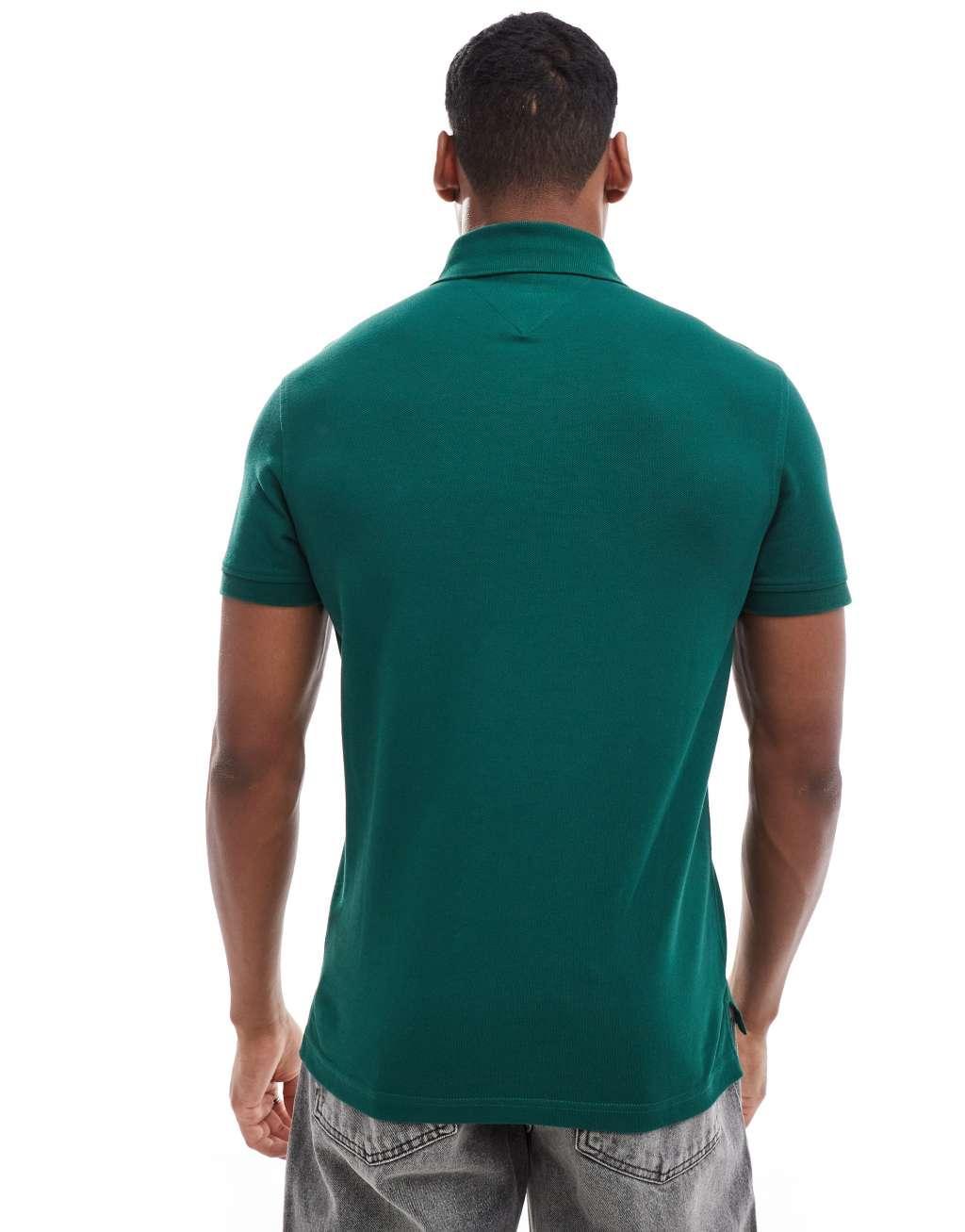 Tommy Hilfiger 1985 slim polo shirt in forest green Product Image