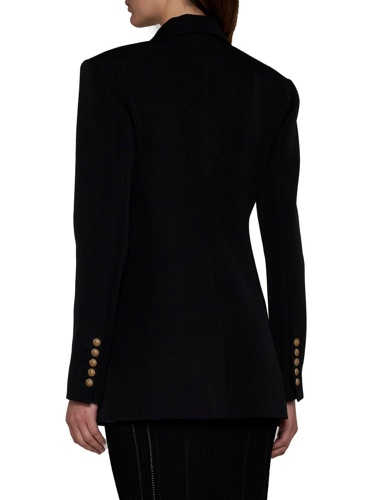 BALMAIN Two-button Fitted Blazer Jacket In Black Product Image