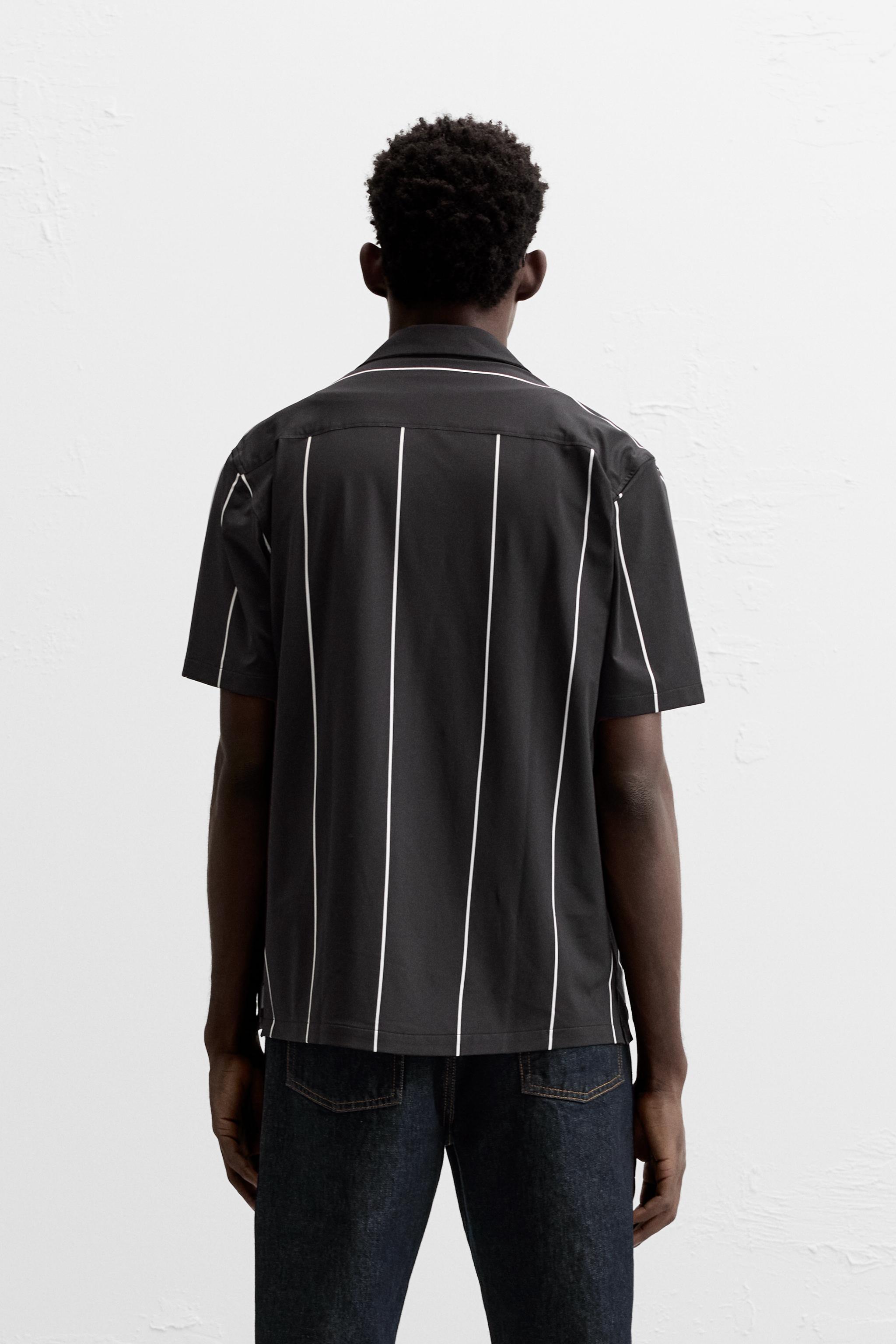 STRIPED STRETCH SHIRT Product Image