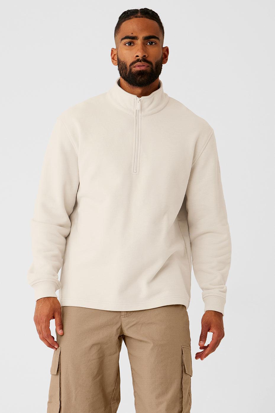 Renown Heavy Weight 1/4 Zip - Bone Male product image