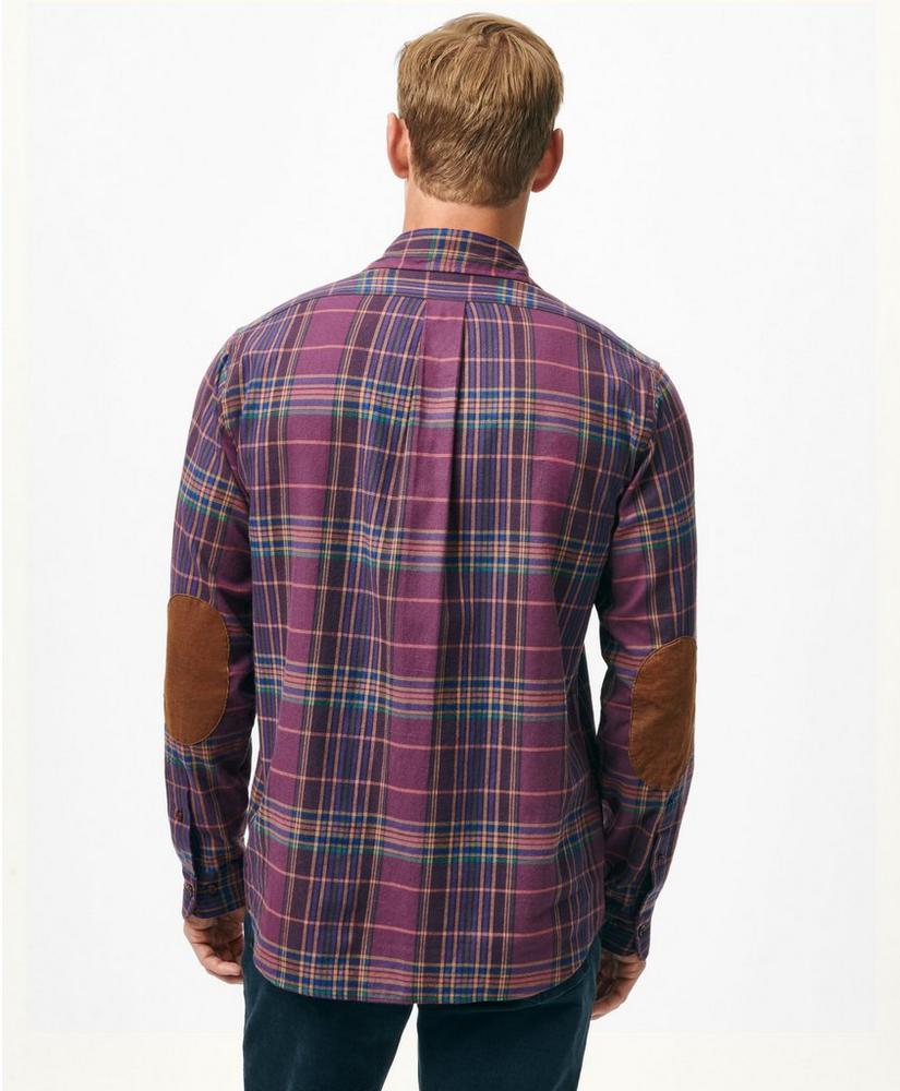 Cotton-Cashmere Sport Shirt in Plaid Flannel Product Image