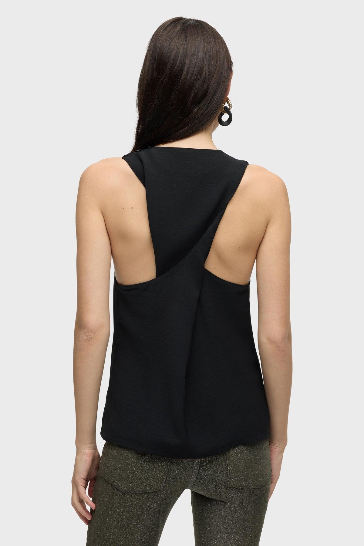 Twist Back Woven Tank Female Product Image