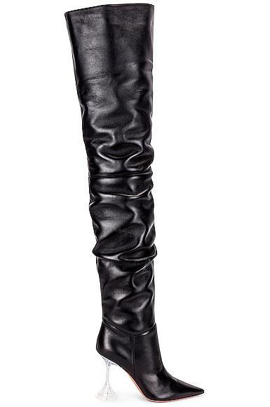 AMINA MUADDI Olivia Nappa Boot in Black Product Image