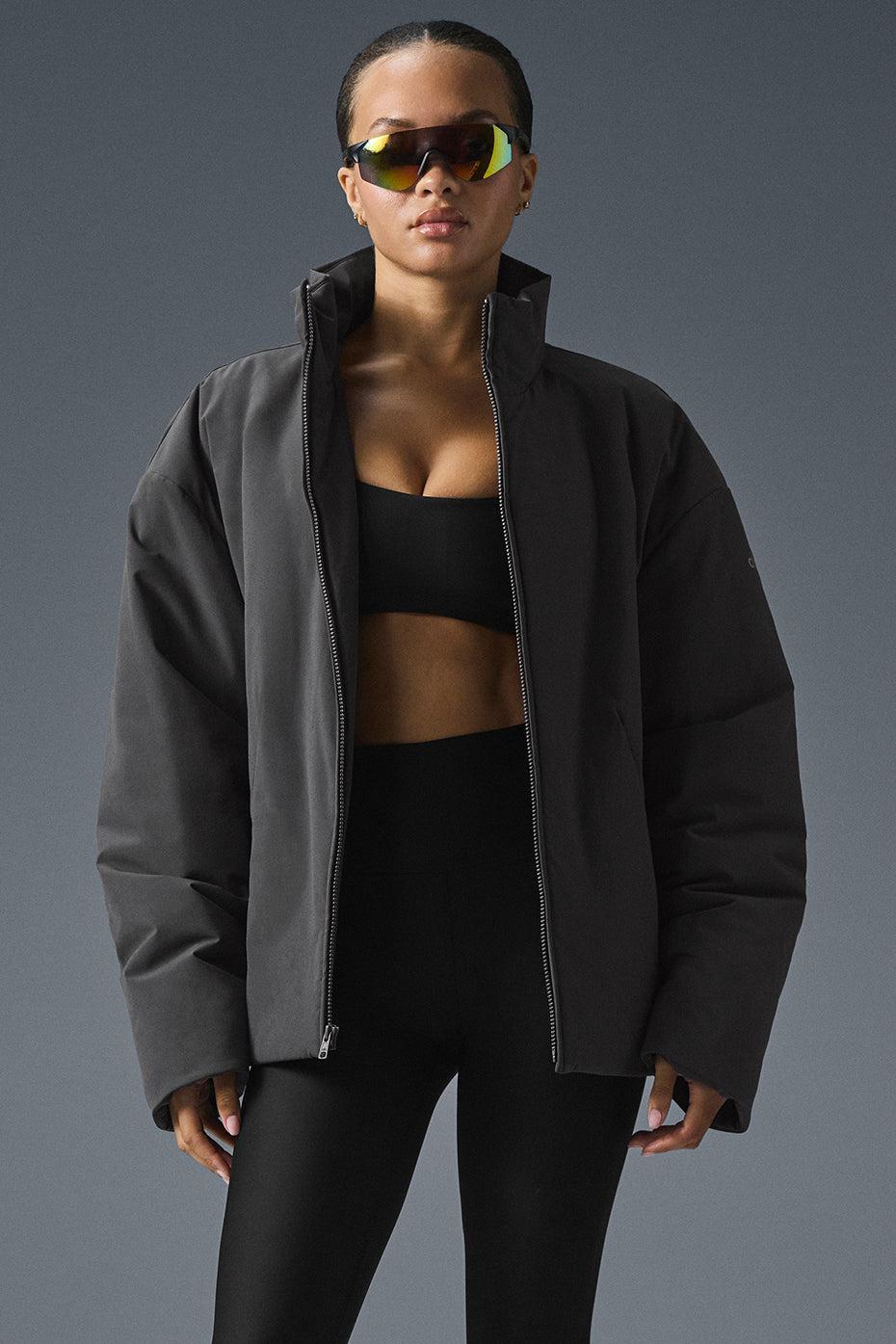 Stretch Woven Notable Jacket - Anthracite Female Product Image