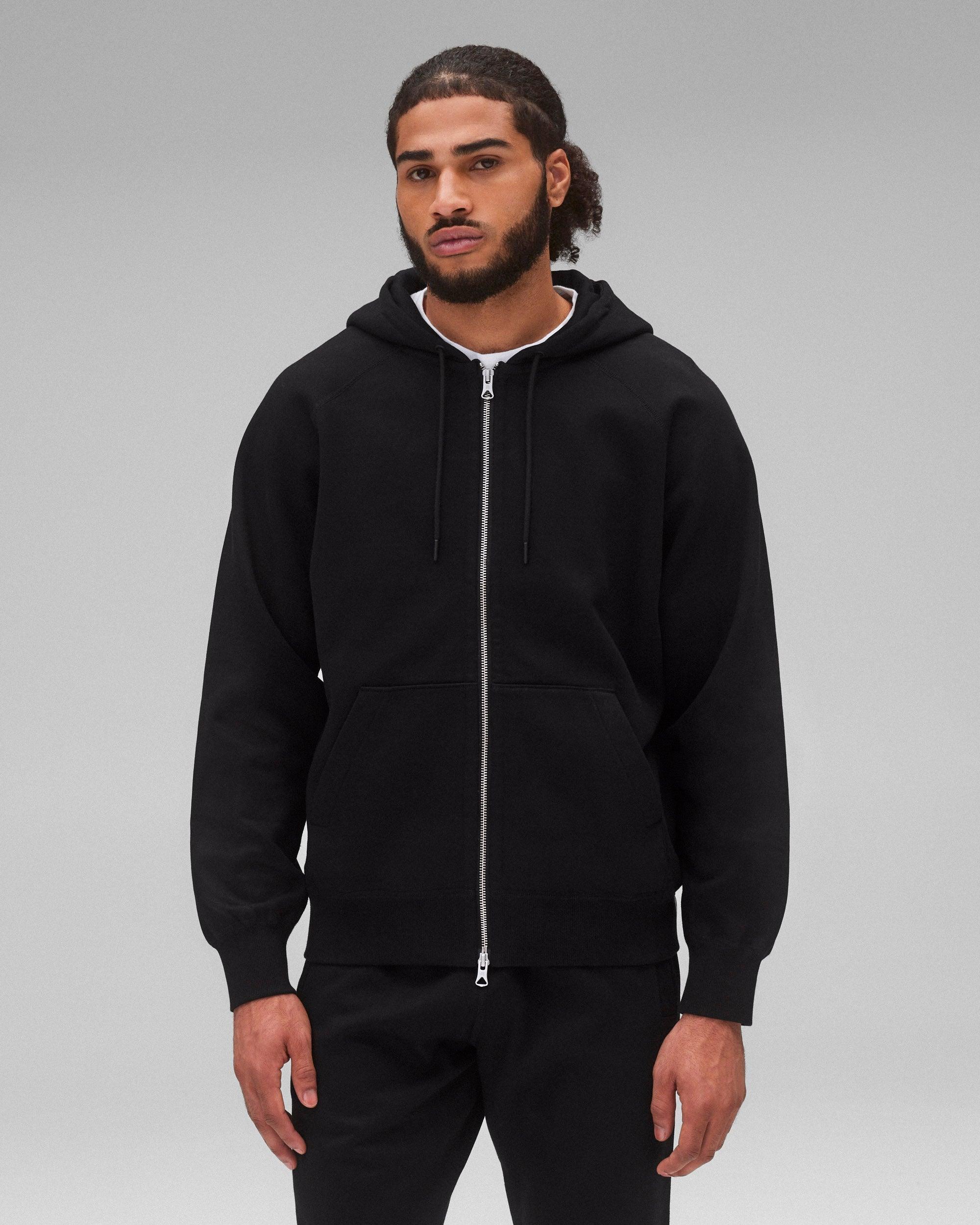 Brushed Fleece Zip Hoodie Male Product Image