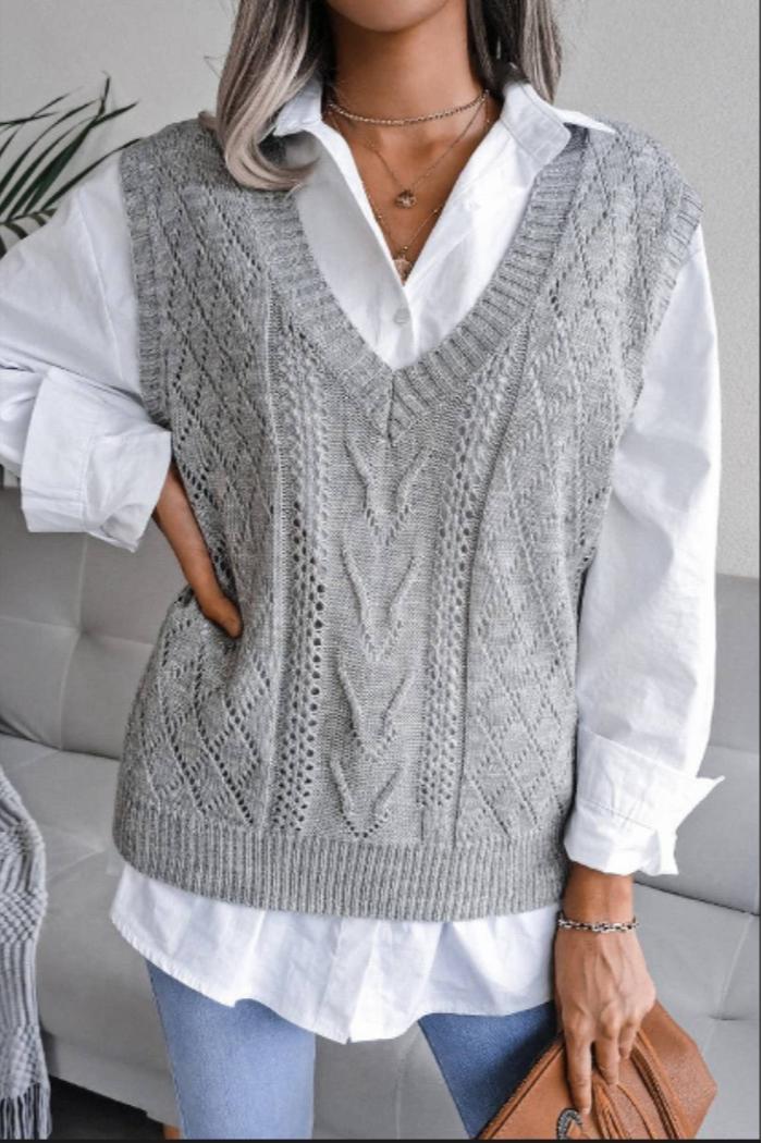 Women Oversized Loose Fit Ribbed Knit Female Product Image