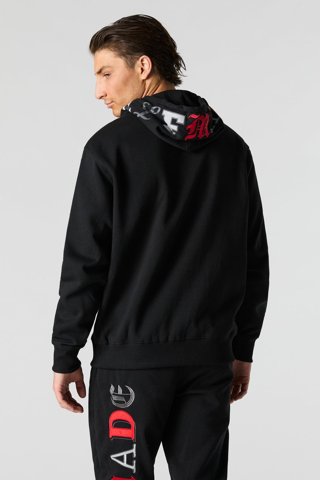 Self Made Legend Embroidered Fleece Hoodie Male Product Image