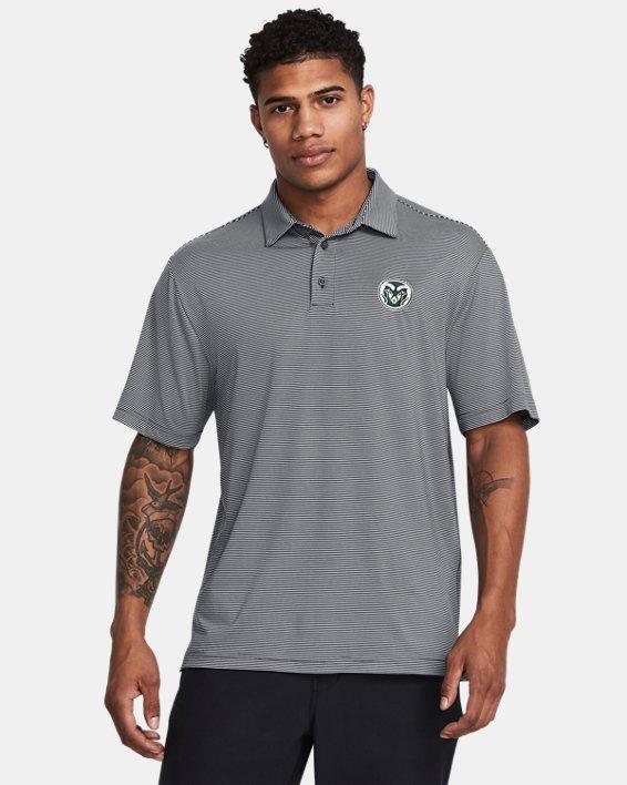 Mens UA Tee To Green Collegiate Bridge Stripe Polo Product Image