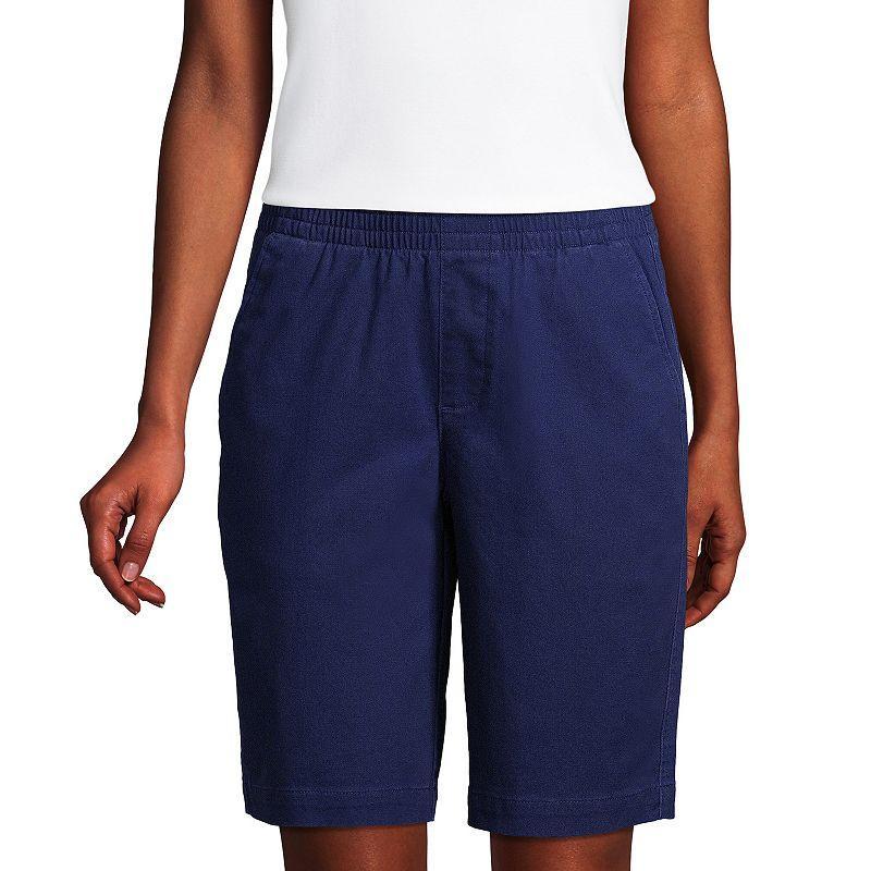 Womens Lands End Pull-On Chino Bermuda Shorts Product Image